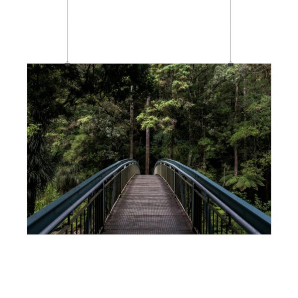 92409-668.jpg Bridge in the Forest Poster