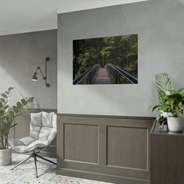 92409-671.jpg Bridge in the Forest Poster
