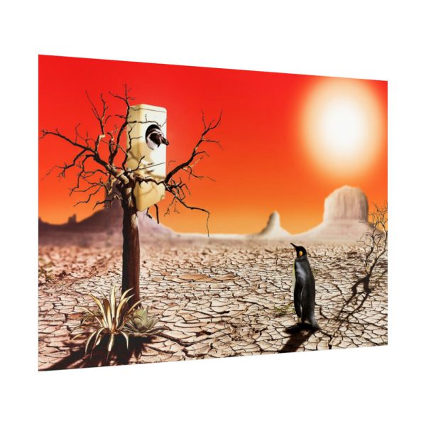92409-689.jpg Penguin in Desert Poster