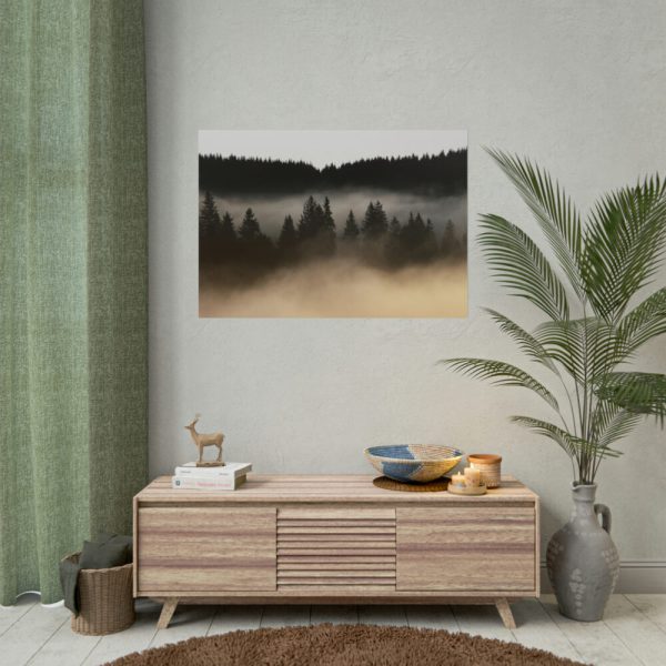 92409-755.jpg Trees and Forest in the Fog Poster
