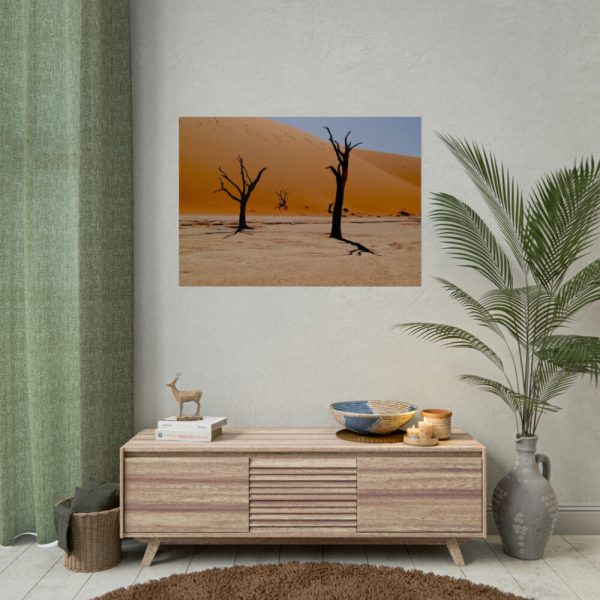 92409-780.jpg Desolate Trees in the Sandy Desert of Deadvlei Hiking Trail Poster