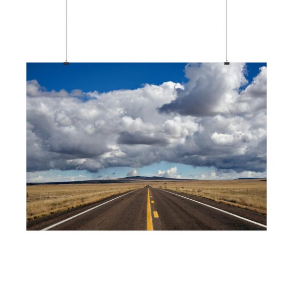 92409-783.jpg Huge Cumulus Clouds Over the Round Valley near Springerville Poster