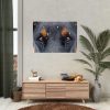 92409-79.jpg Eyes and Snowflakes Poster