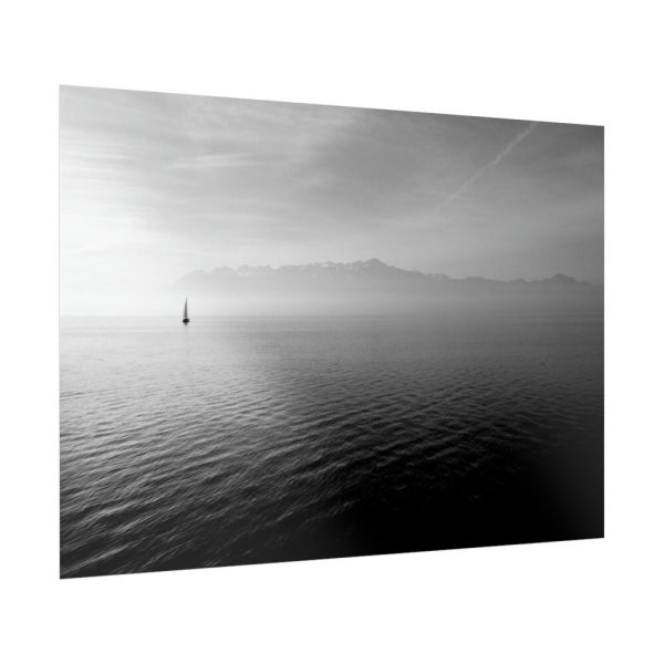 92409-839.jpg Black and White Sky and Sea Poster