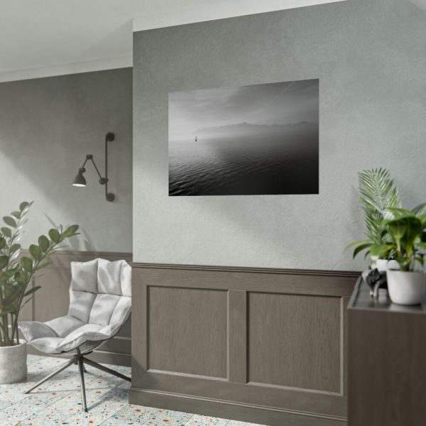 92409-841.jpg Black and White Sky and Sea Poster