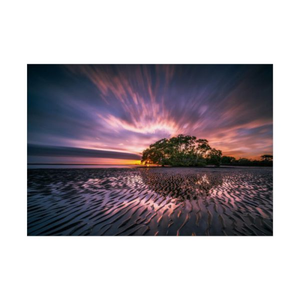 92409-842.jpg Waves Reflection and Sunrise Poster