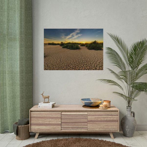 92409-855.jpg Drought Dehydrated Clay Floor Earth Cracked Poster