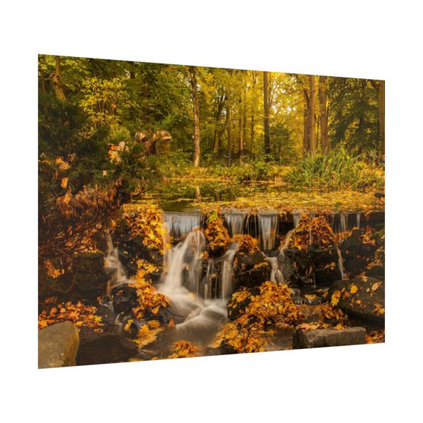 Waterfall Autumn Poster