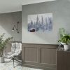 Snowfall on Trees Poster