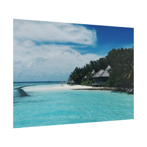 92409-904.jpg Beach View With White Sand and Blue Ocean in Summer Poster