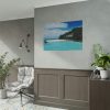 92409-906.jpg Beach View With White Sand and Blue Ocean in Summer Poster