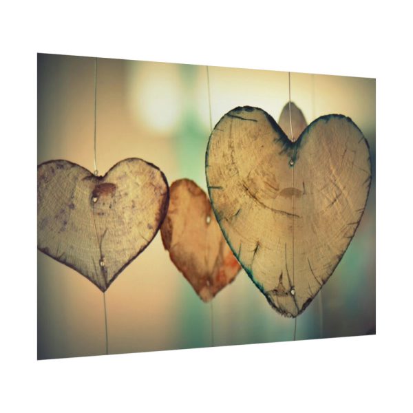 92409-929.jpg Wooden Hearts Poster