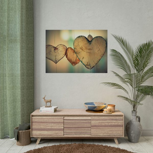 92409-930.jpg Wooden Hearts Poster