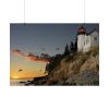 Lighthouse and Beautiful Sunset Poster