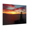 92409-999.jpg Lighthouse and Red Sky in the Morning Poster