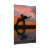 Silhouette Elephant and Kid Poster