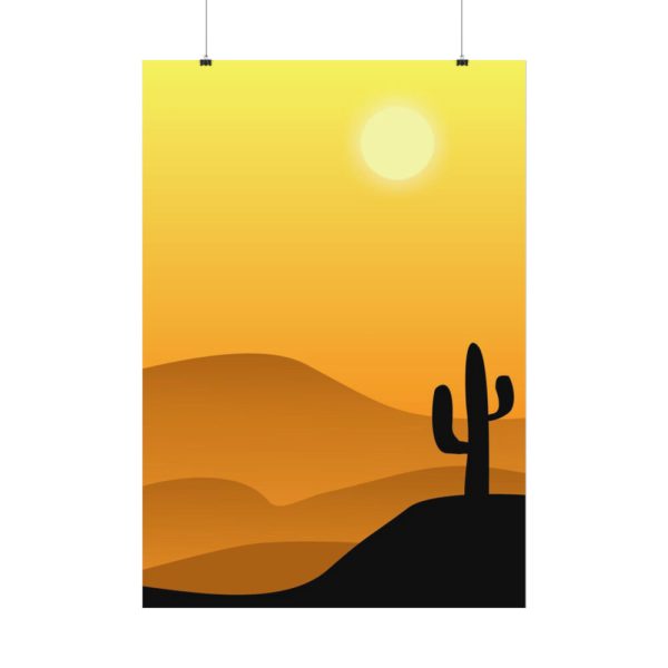 92410-157.jpg Cactus in Desert Poster