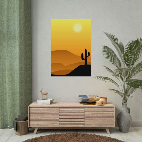 92410-159.jpg Cactus in Desert Poster
