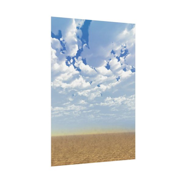 Sand, Sky and Clouds Poster