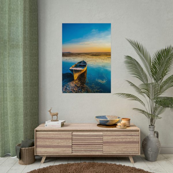 92410-174.jpg Old Boat in the Morning Sunlight Poster