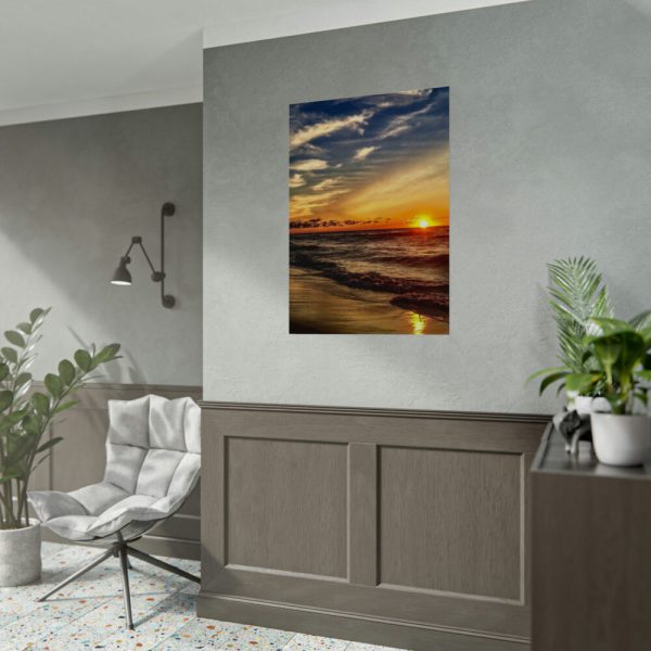 92410-215.jpg Beautiful Sunset Above the Ocean Poster