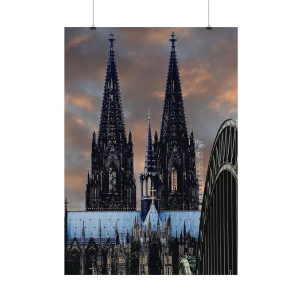 92410-217.jpg Cologne Cathedral Hohenzollern Bridge Poster
