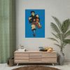 92410-249.jpg Yale Man playing American football Poster