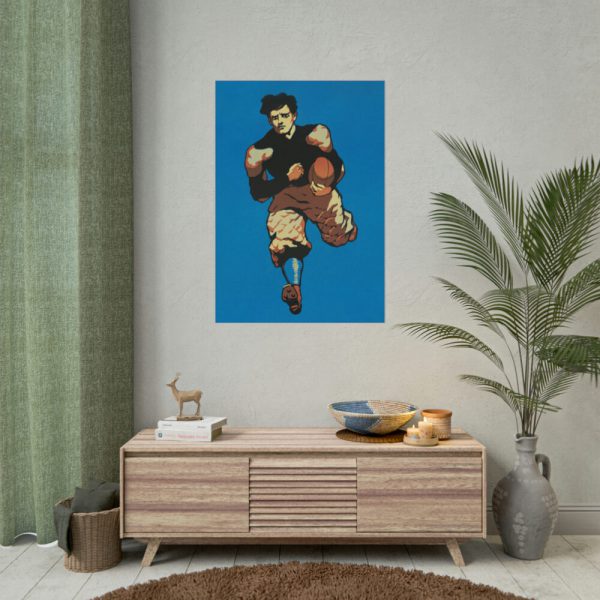 92410-249.jpg Yale Man playing American football Poster