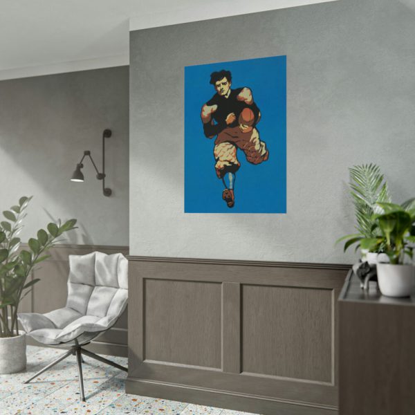 92410-250.jpg Yale Man playing American football Poster