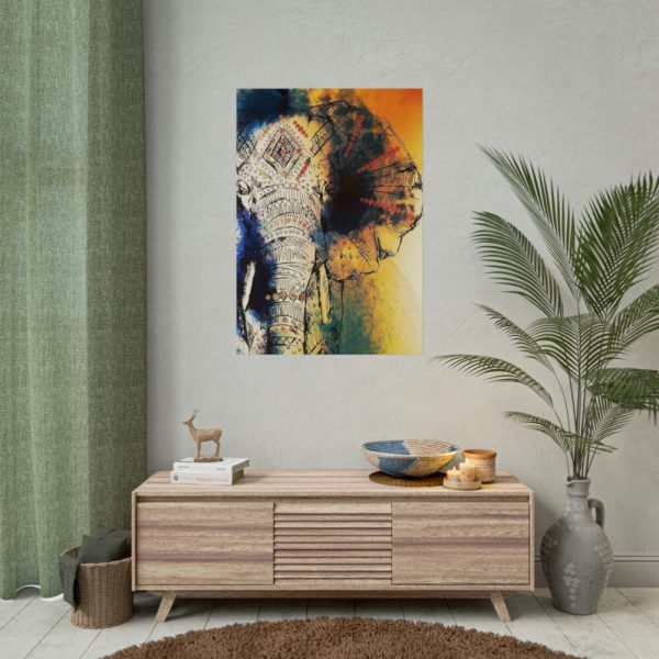 92410-69.jpg Drawing Elephant Colorful Color Poster