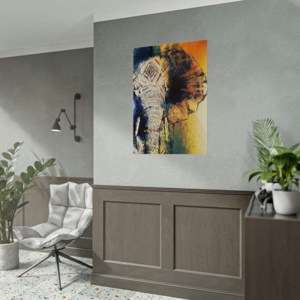 92410-70.jpg Drawing Elephant Colorful Color Poster