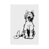 92410-81.jpg Illustration of Yawning Cat Poster