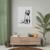92410-84.jpg Illustration of Yawning Cat Poster