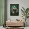 92411-129.jpg Elephant Hare Trees Fantasy Poster