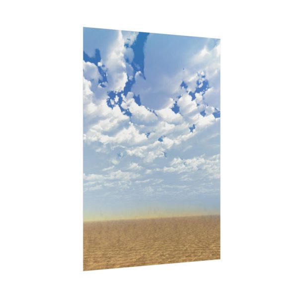 Sand, Sky and Clouds Poster