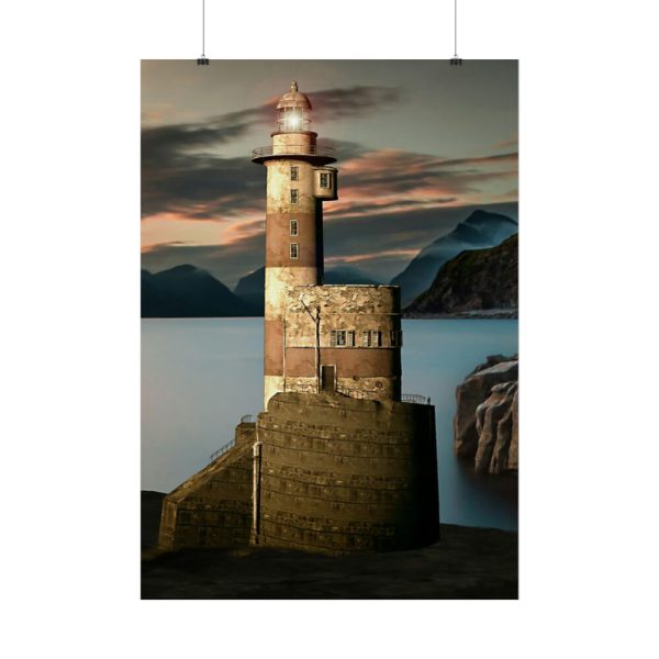 92411-202.jpg Computer Visualization of Lighthouse Poster