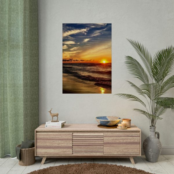 92411-214.jpg Beautiful Sunset Above the Ocean Poster