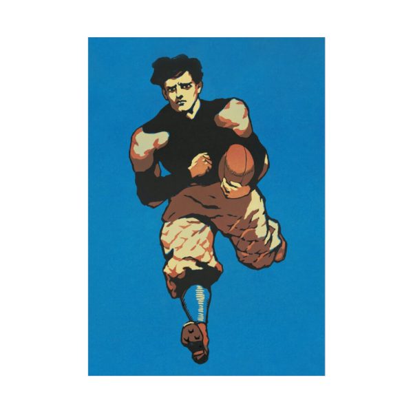 92411-246.jpg Yale Man playing American football Poster