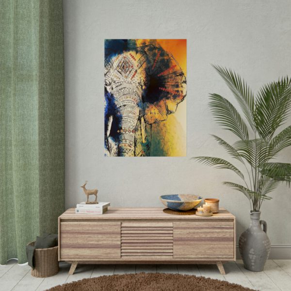 92411-69.jpg Drawing Elephant Colorful Color Poster