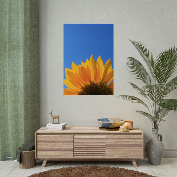 92411-99.jpg Sunflower Blue Sky Poster