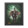 93816.jpg Elephant Hare Trees Fantasy Framed Poster
