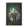 93824.jpg Elephant Hare Trees Fantasy Framed Poster