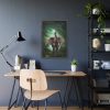 93825-2.jpg Elephant Hare Trees Fantasy Framed Poster