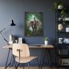 93826-2.jpg Elephant Hare Trees Fantasy Framed Poster