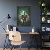 93829-2.jpg Elephant Hare Trees Fantasy Framed Poster