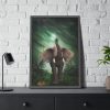 93829-3.jpg Elephant Hare Trees Fantasy Framed Poster