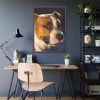 Head of the American Stafford Framed Poster
