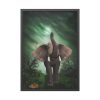 93830-112.jpg Elephant Hare Trees Fantasy Framed Poster