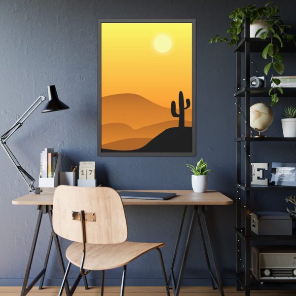 93830-134.jpg Cactus in Desert Framed Poster