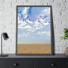93830-139.jpg Sand, Sky and Clouds Framed Poster
